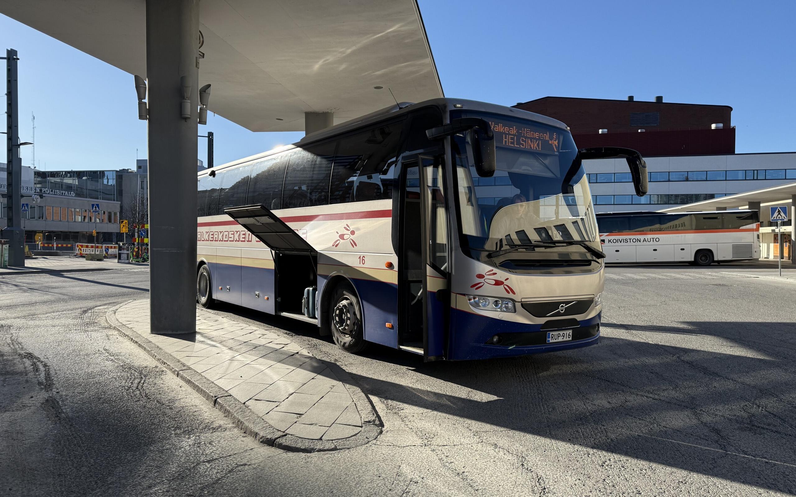 V130 uusi laituri Tampereella 1.6. alkaen