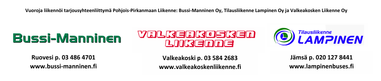Bussi Manninen Valkeakosken Liikenne Tilausliikenne Lampinen